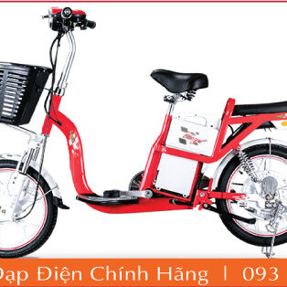 xe đạp điện PEGA ZINGER ĐỎ TRẮNG